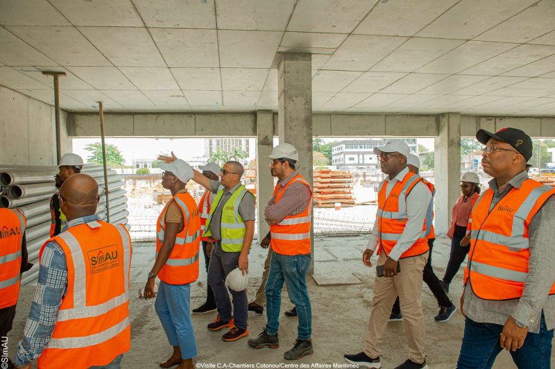 Visite du Comité d'Administration au Centre des Affaires Maritimes à Cotonou